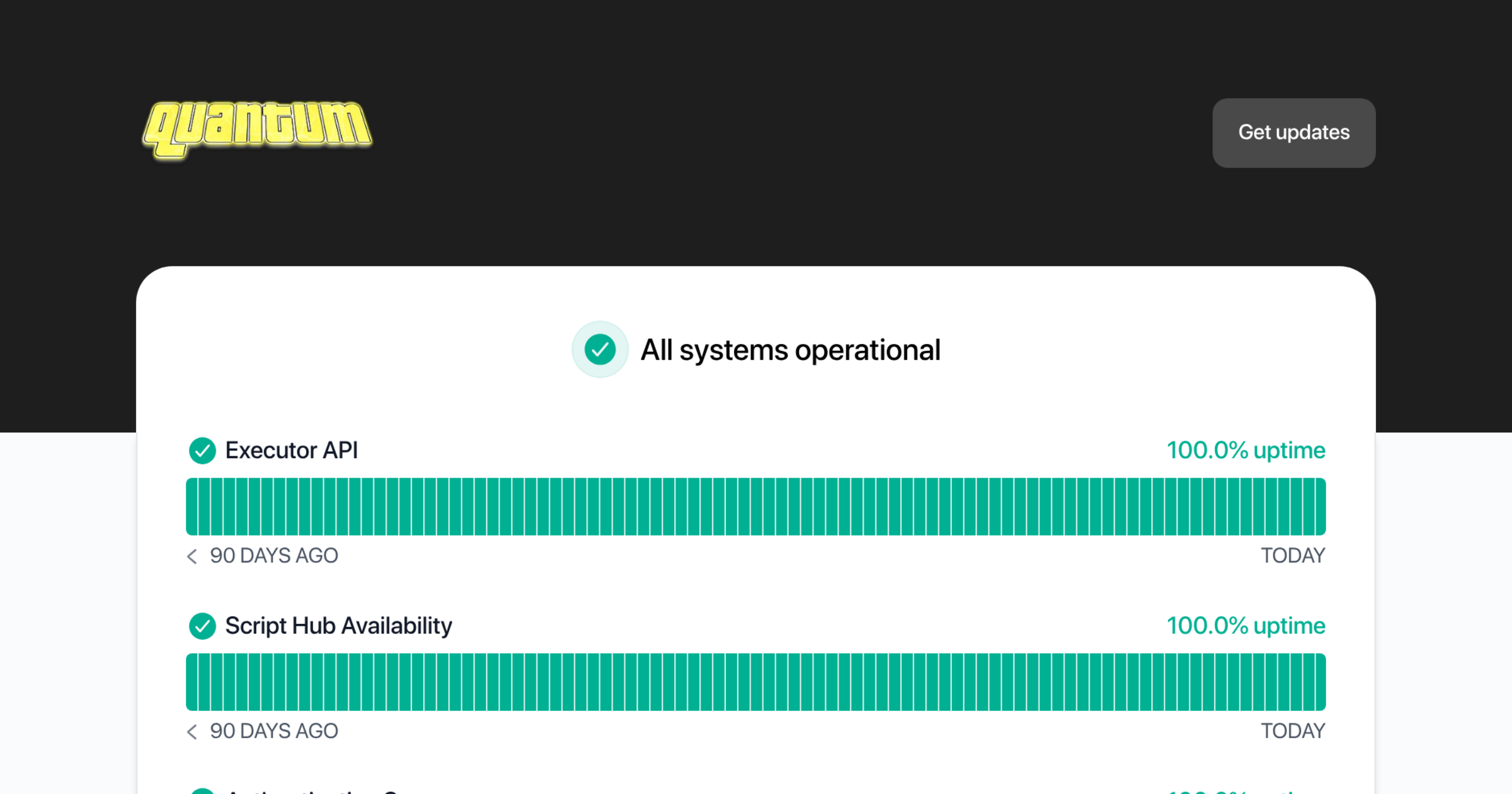 Quantum executor status